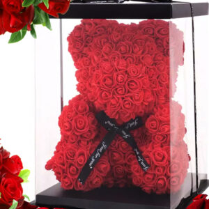 Red Teddy Bear With Bow
